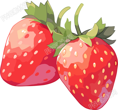 草莓卡通插畫