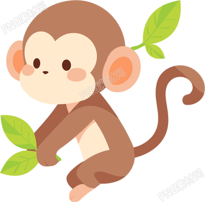 猴子卡通商業(yè)設(shè)計(jì)插圖