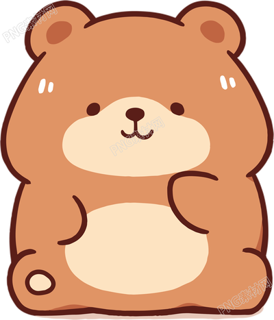 卡通小熊插畫