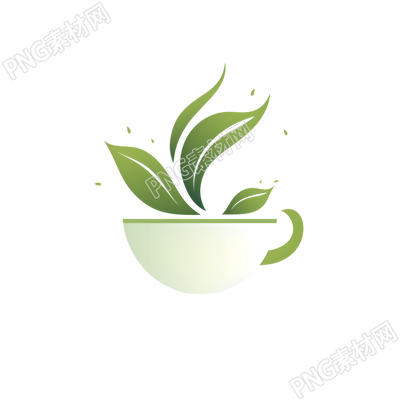 茶葉logo茶文化插圖