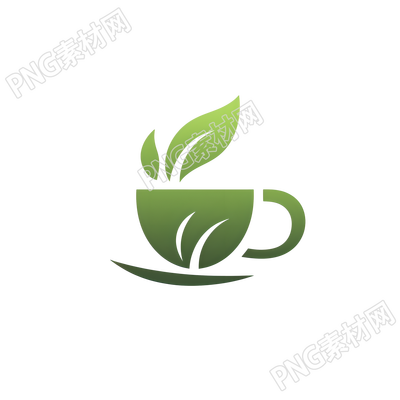 茶葉logo精美插畫