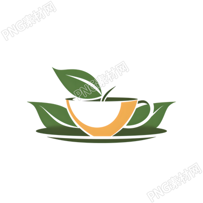 茶葉logo插畫素材