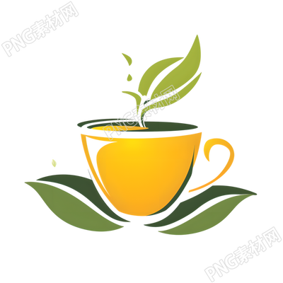 茶葉logo商用插畫