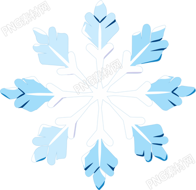 雪花矢量簡約插畫