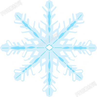 雪花矢量透明背景素材