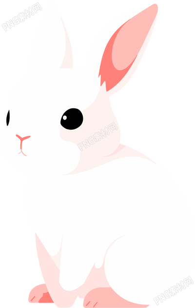 小白兔卡通插圖