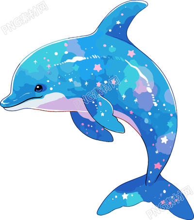 海豚卡通元素