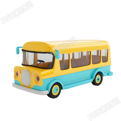 公交車卡通創(chuàng)意設(shè)計素材
