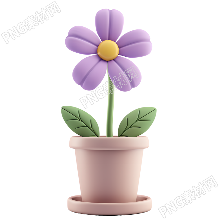 3D花卉PNG图形素材