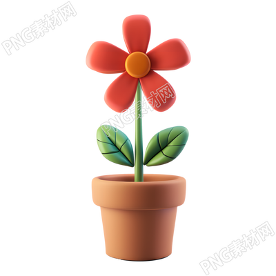 3D花卉插畫素材