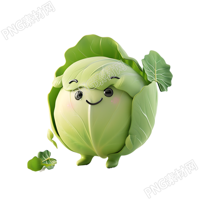 果蔬卷心菜插圖