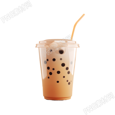 3D奶茶商業(yè)可用插畫