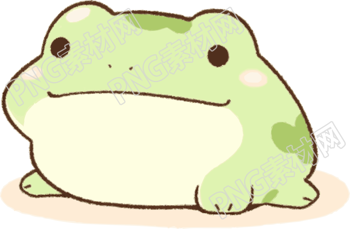 可爱青蛙PNG插图
