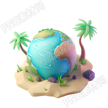 卡通星球PNG插圖