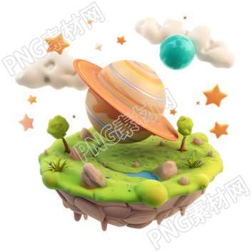 卡通星球可愛(ài)素材