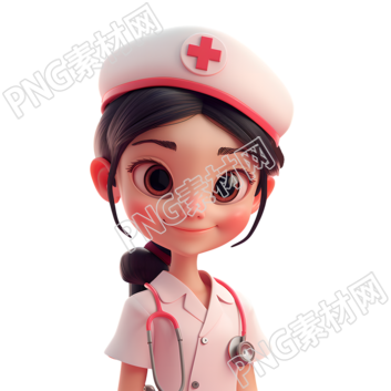3D護士可愛風(fēng)格元素