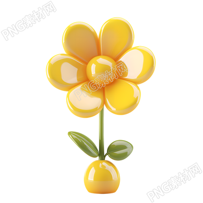 3D花朵插畫素材