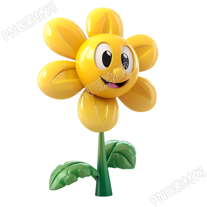 3D花朵卡通素材