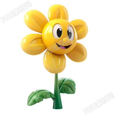 3D花朵卡通素材
