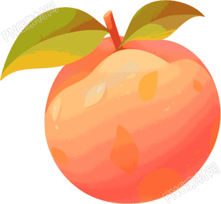 桃子卡通商用插画