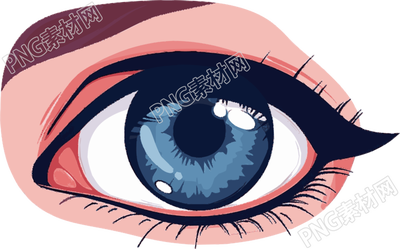 眼睛透明背景插畫