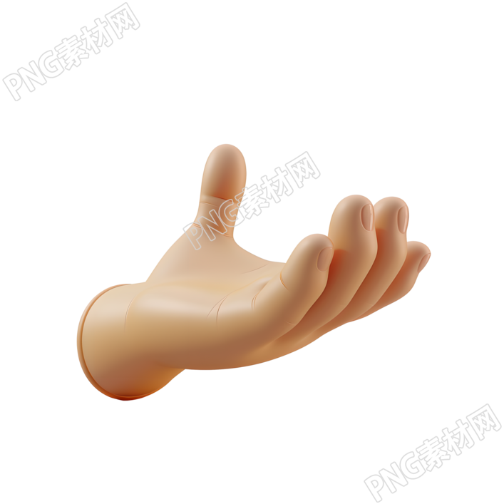 3d小手立体设计素材