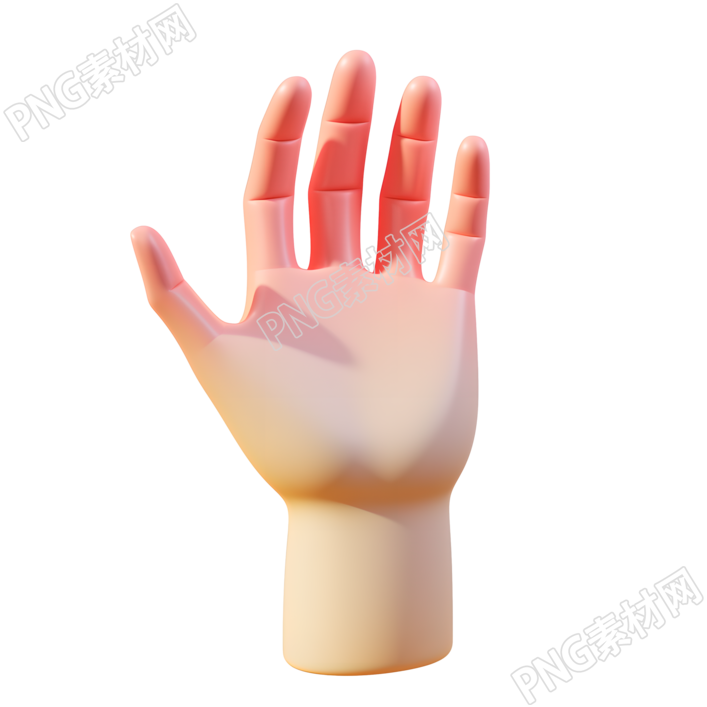 3d小手素材插画