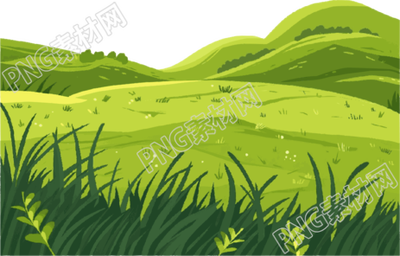 草地簡(jiǎn)潔插圖