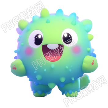 怪獸卡通可愛風(fēng)格素材