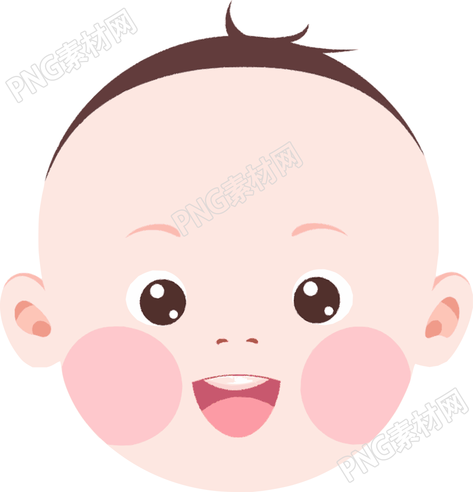 卡通嬰兒PNG圖標素材