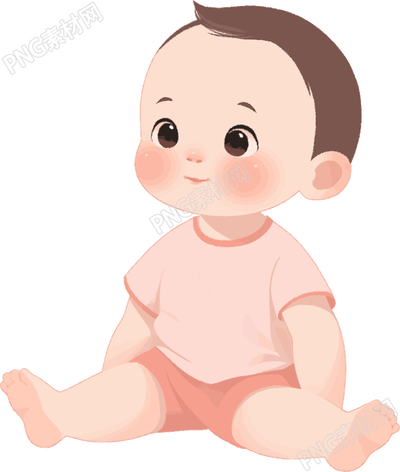 卡通嬰兒插畫素材