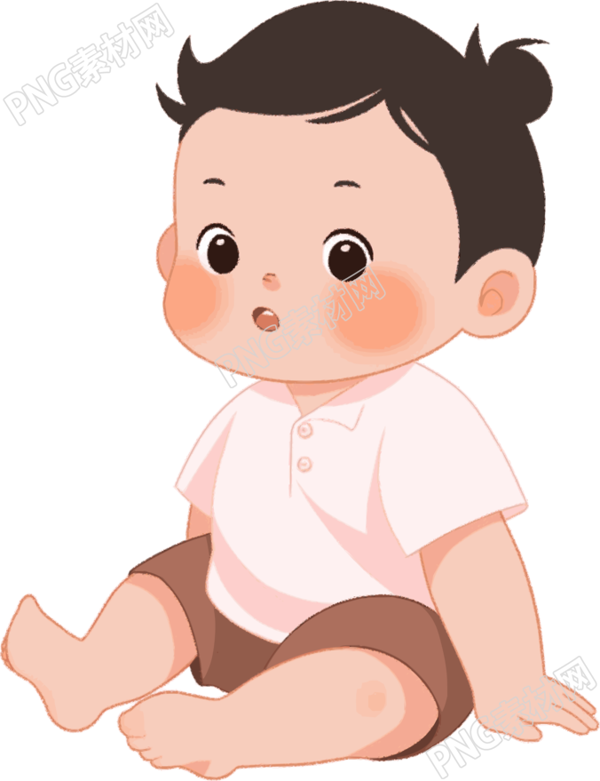 卡通婴儿高清插画设计