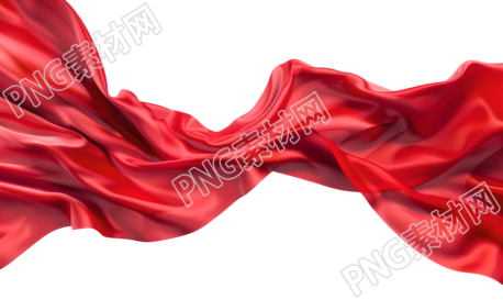 红飘带设计元素
