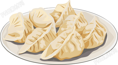 餃子PNG簡(jiǎn)約插畫