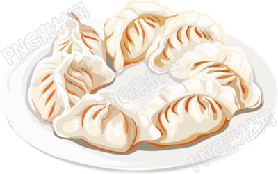 餃子素材插畫設(shè)計(jì)