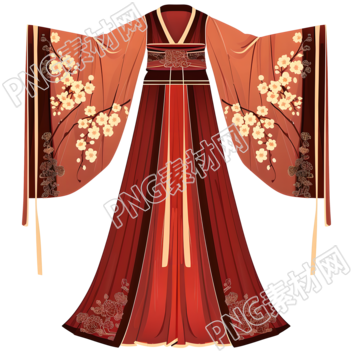 古代服飾PNG插畫