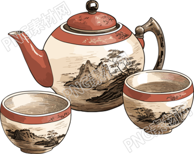 中式茶壺素材