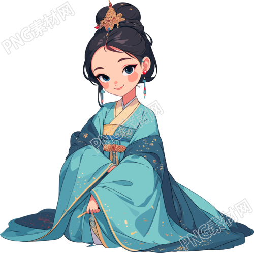 古风小孩PNG素材
