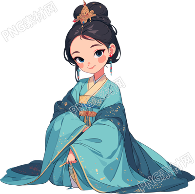 古風(fēng)小孩PNG素材