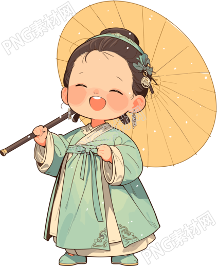 古风小孩高清图形素材
