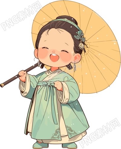 古風(fēng)小孩高清圖形素材