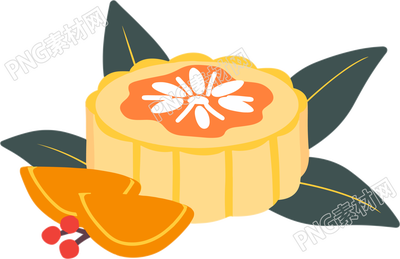 月餅簡約設(shè)計(jì)插畫