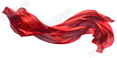 紅飄帶唯美飄動(dòng)插畫