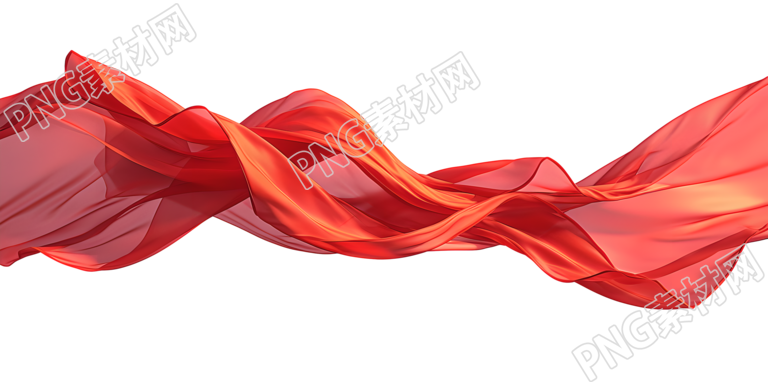 红飘带高清图形插图