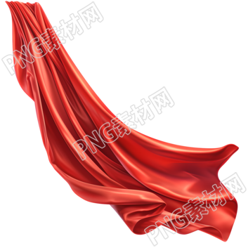 紅飄帶創(chuàng)意風(fēng)格插畫