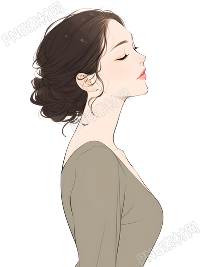 魅力女性透明背景素材