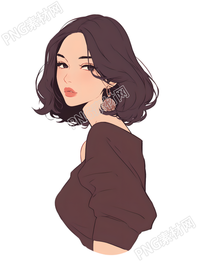 魅力女性PNG圖形素材