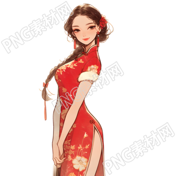 魅力女性简洁插图设计