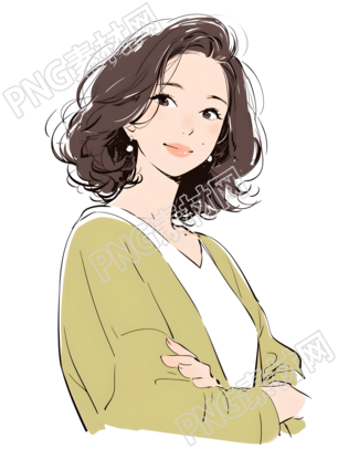 魅力女性PNG素材