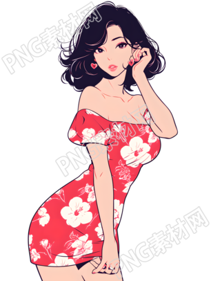 魅力女性可愛素材
